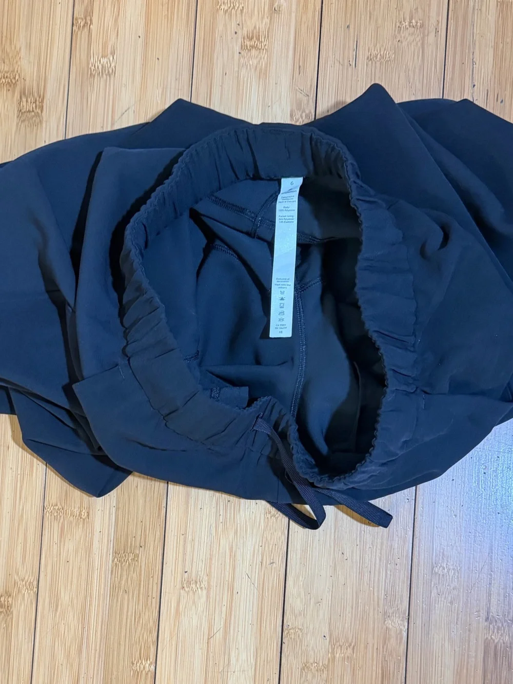 lululemon athletica Black Wide-Leg Drawstring Pants